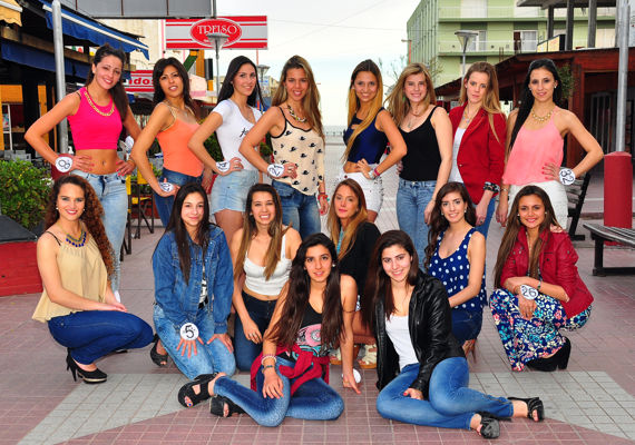 Postulantes a Reina de la Primavera en Monte Hermoso